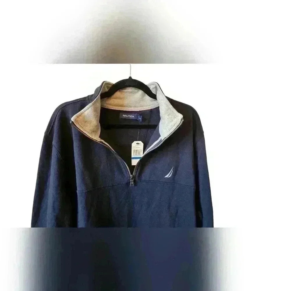 NWT Nautica Pullover with 1/4 Zip Size: L - Picture 4 of 8